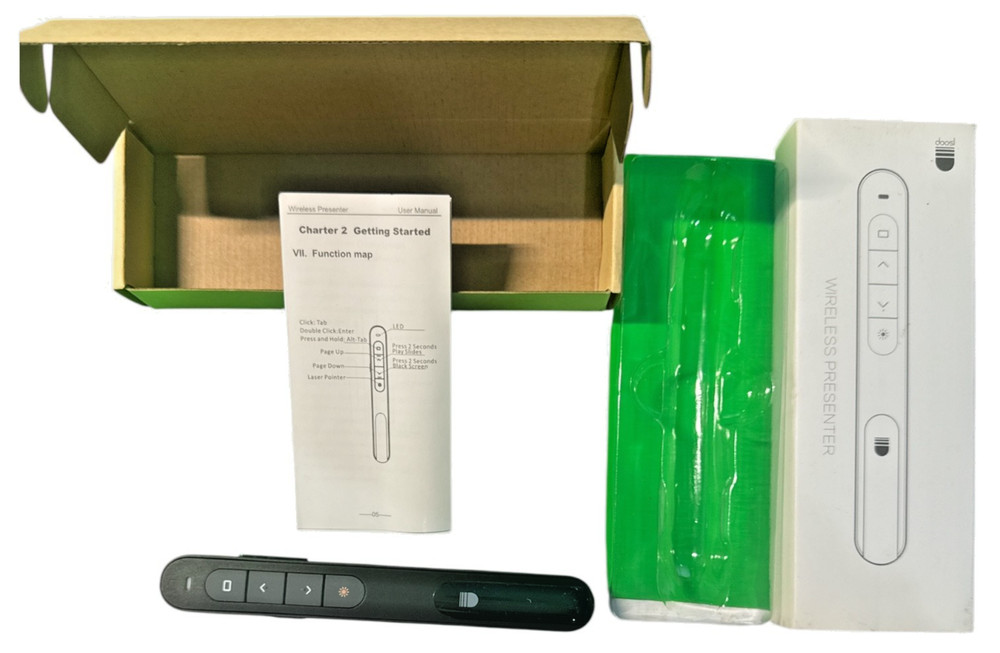 Remote Wireless USB Presenter Laser Pointer Clicker For Power Point Presentation