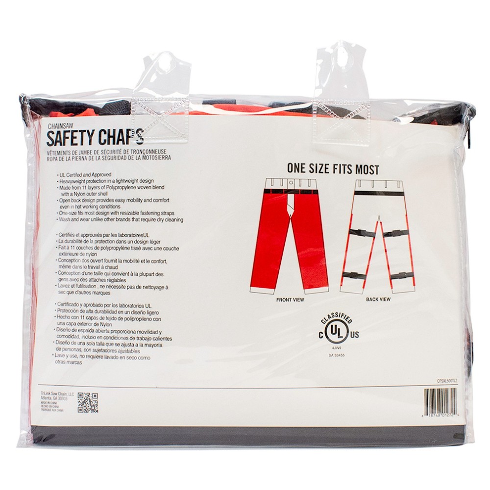 Extra Large Polypropylene Woven Blend Safety Chaps