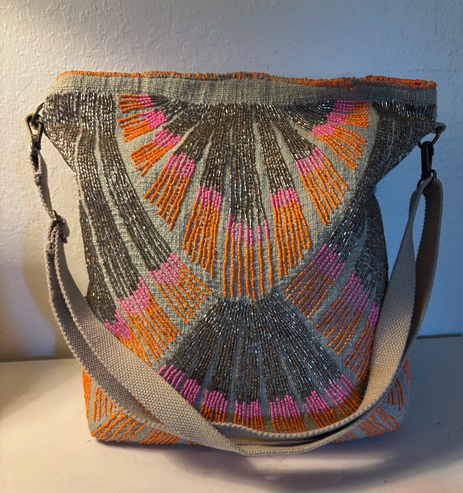 Chloe & Lex Beaded Tote Bag