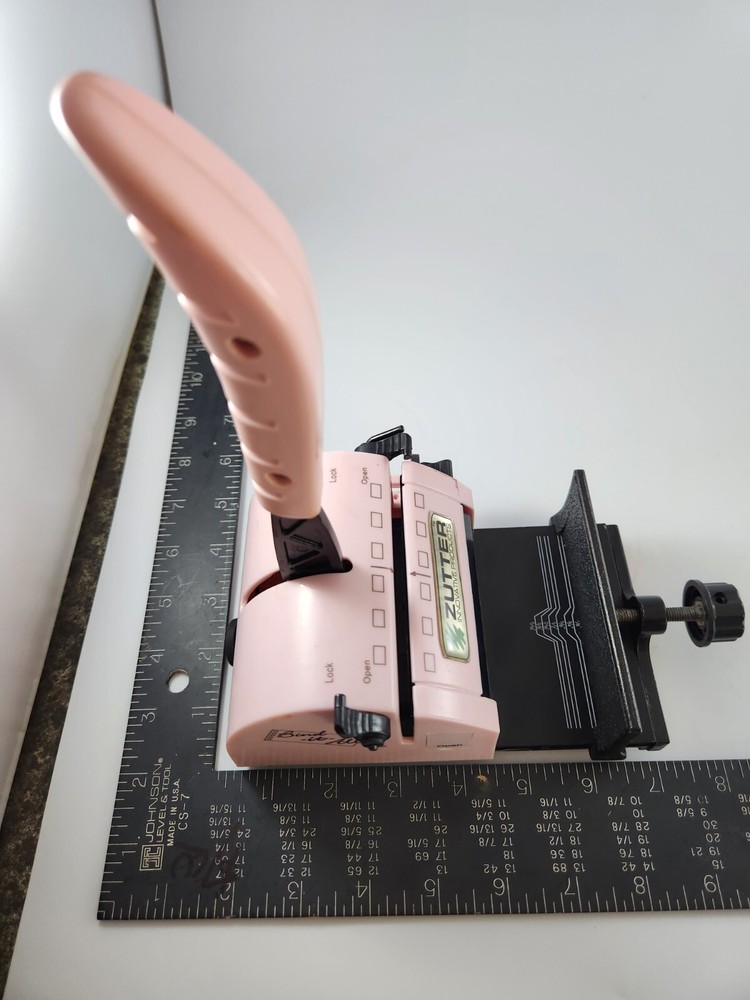 Zutter Bind-It-All V2.0 Pink Scrapbooking Binder Punch Bind Machine