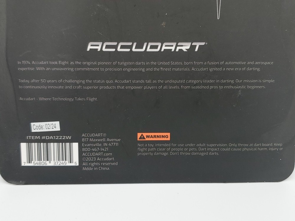 ACCUDART - 12 Steel Tip Darts