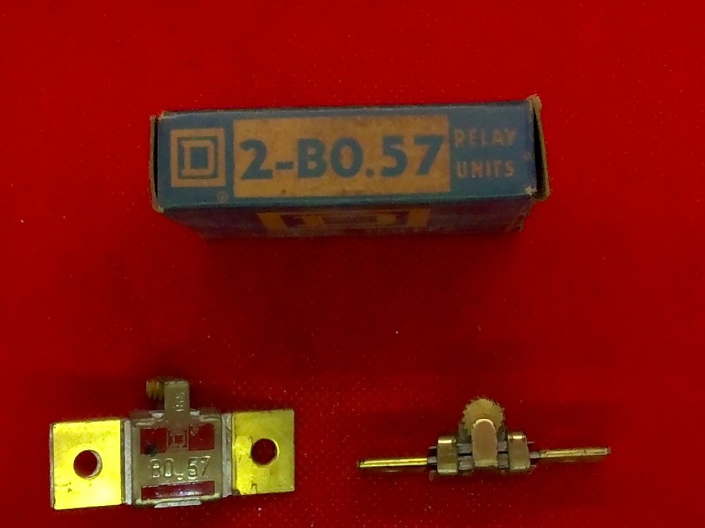 SQUARE D 2-BO.57 THERMAL UNIT OVERLOAD RELAY