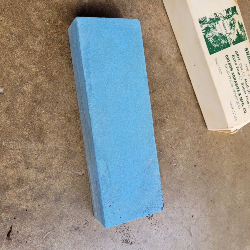 The Oregon Stone Sharpening Stone with Box and Instructions