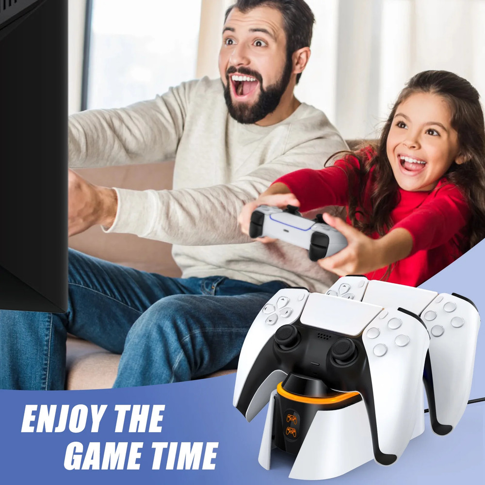 PS5 Controller Charging Station w/ LED, PlayStation5 DualSense Compatability NEW