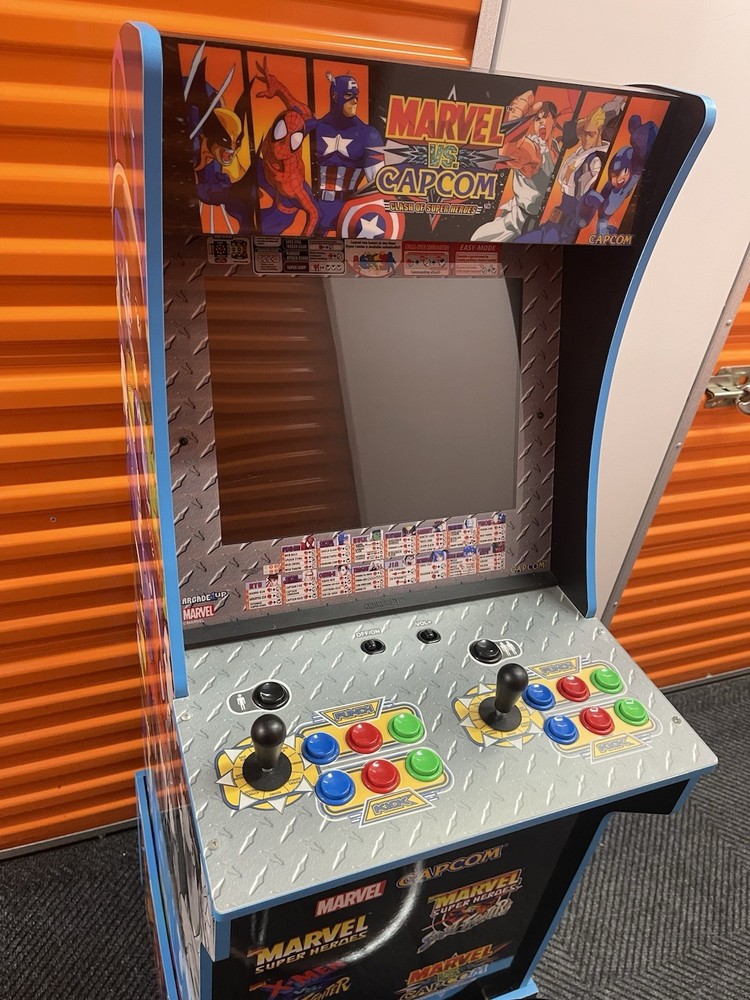 Arcade1up Marvel vs Capcom Arcade Machine with Matching Character Stool