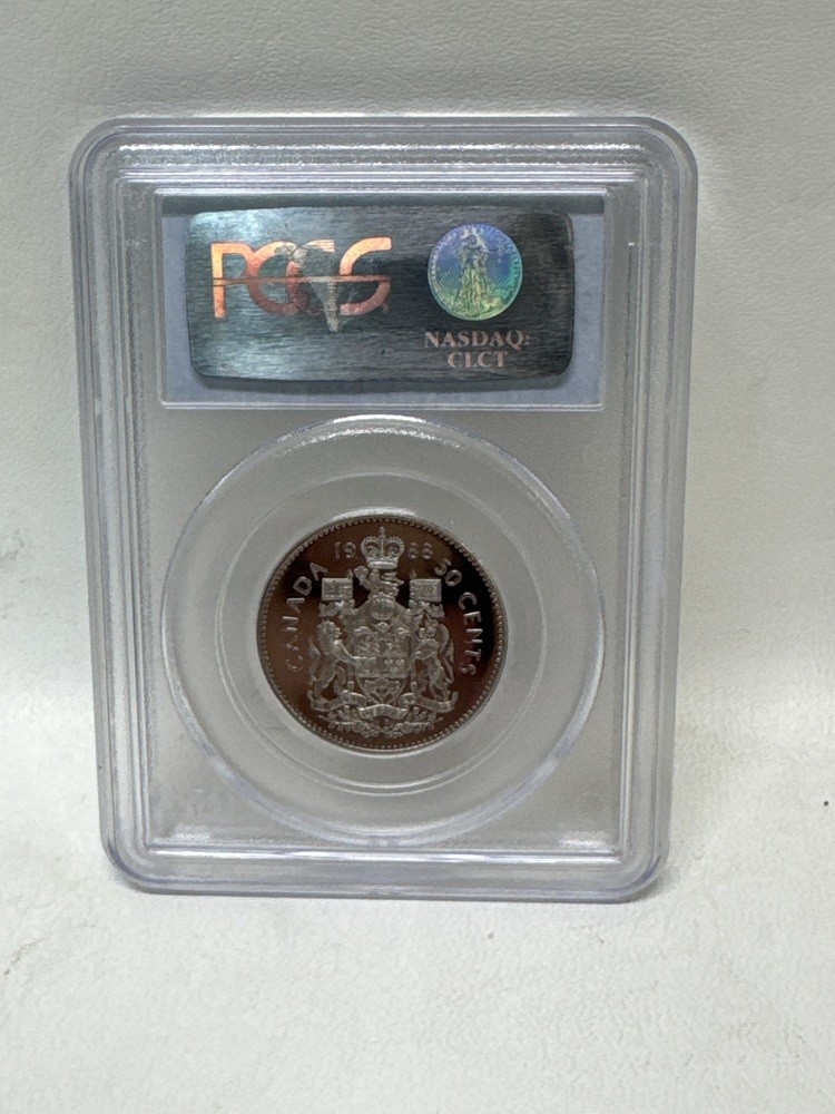 PCGS PR69DCAM CANADA 50C PIECE