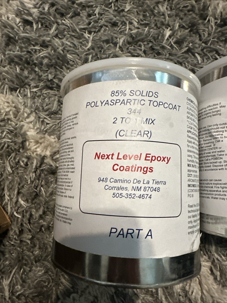 2 Gallon Next Level Epoxy Coating Part A And B Dented