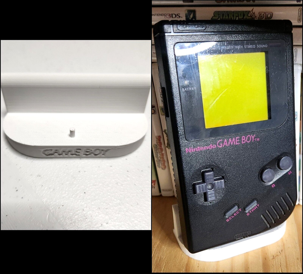 Game Boy DMG Minimalist Handheld Collection Display Stand Low Profile Nintendo