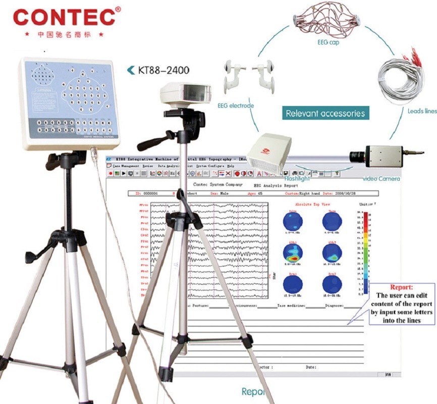 Professional 24-Channel EEG Brain Mapping Software | KT88-2400 System