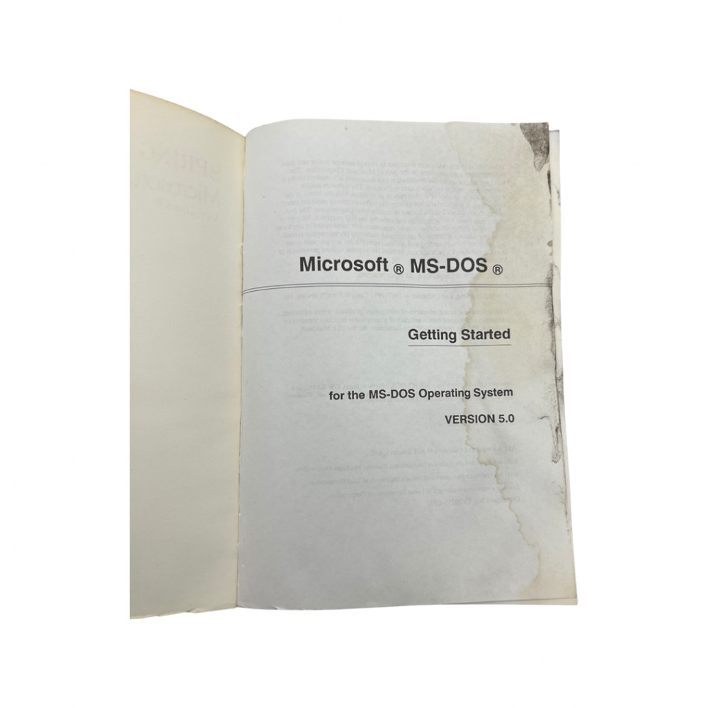 Spring Circle Computer Microsoft MS-DOS Getting Started, Users Guide & Reference