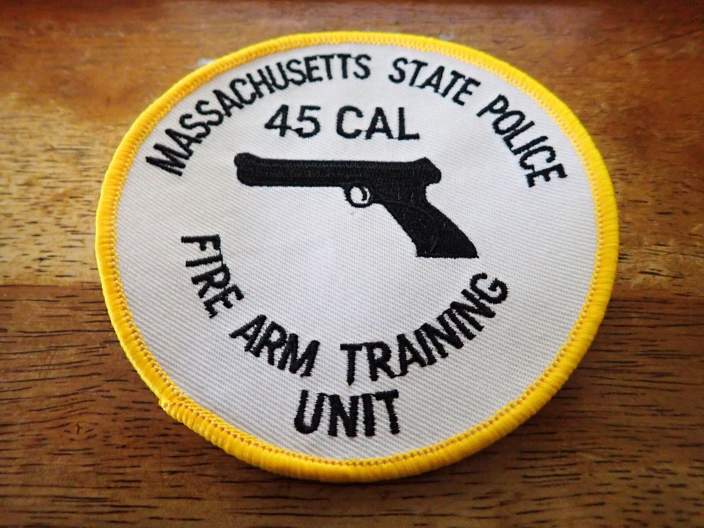 MASSACHUSETTS STATE POLICE 45 CAL FIRE ARMS UNIT  PATCH