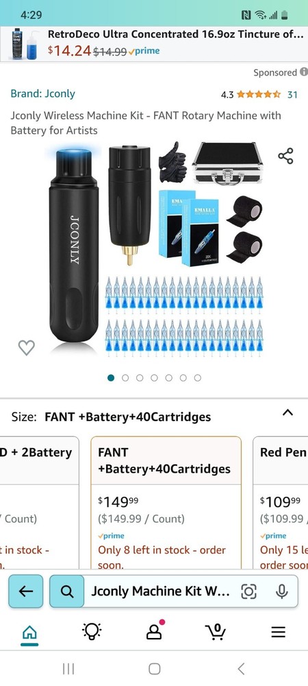 Jconly Wireless Tattoo Pen Machine Kit