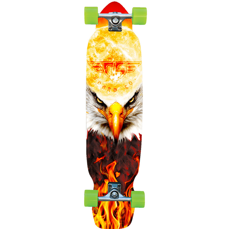 Gravity 39 Carve Burning Eagle -Longboard Complete