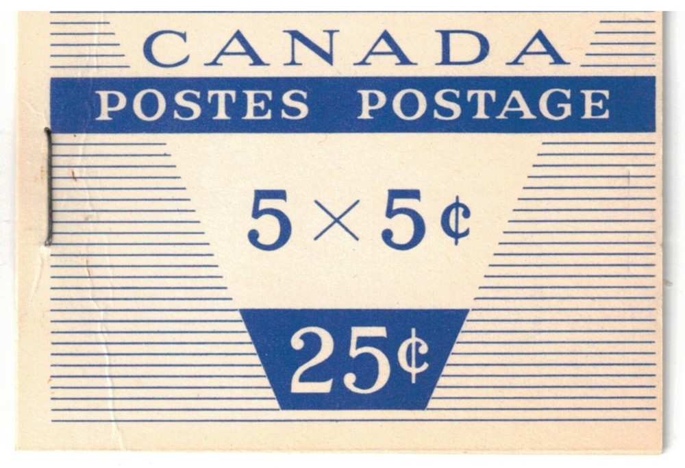 CANADA - UNITRADE BK49c (341a) - TYPE II - STITCHED - QUEEN ELIZABETH II -1954