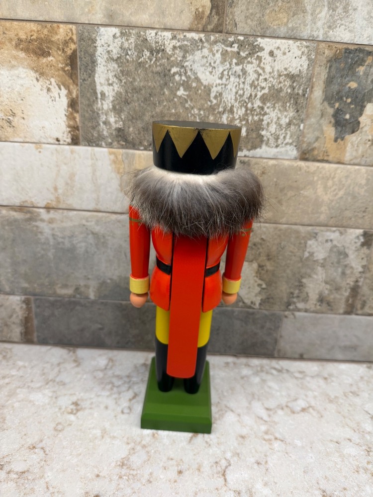 Vintage Expertic Soldier King 10" Nutcracker