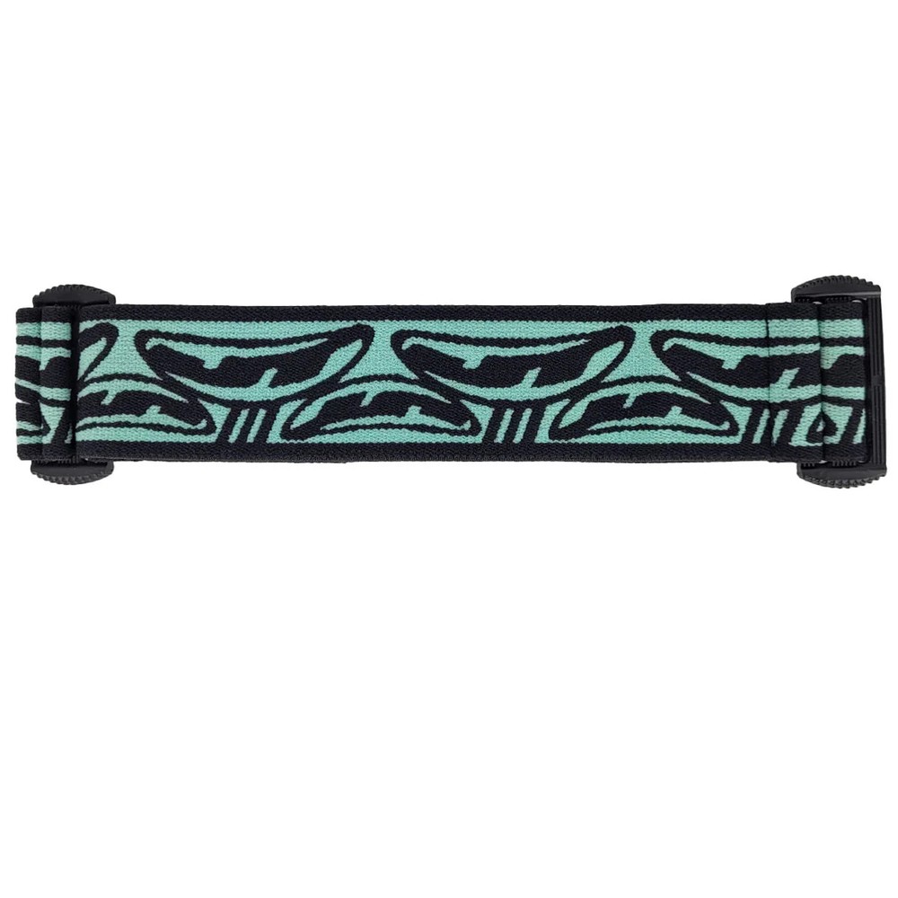 JT ProFlex Goggle Strap Black Teal Ice