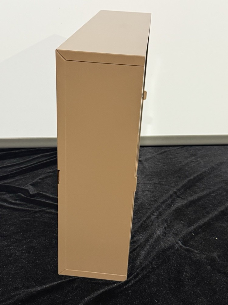 Microscope Slide Storage Cabinet, Metal, Stackable, Tan