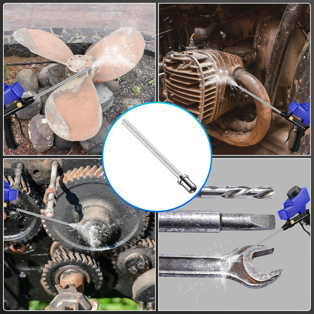 Feekoon Sand Blaster Long Nozzle Attachment, Sandblasting Nozzle Tip Adapter for