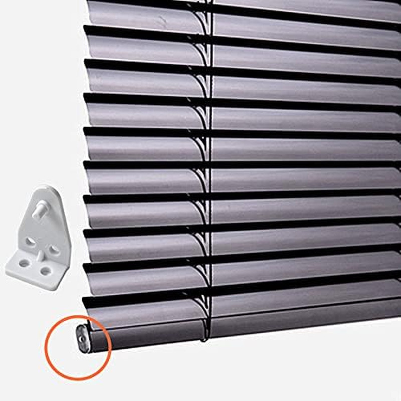 16Pcs Hold down Bracket Bottom Rail Hold Clips White Plastic on 1Inch Mini Blind