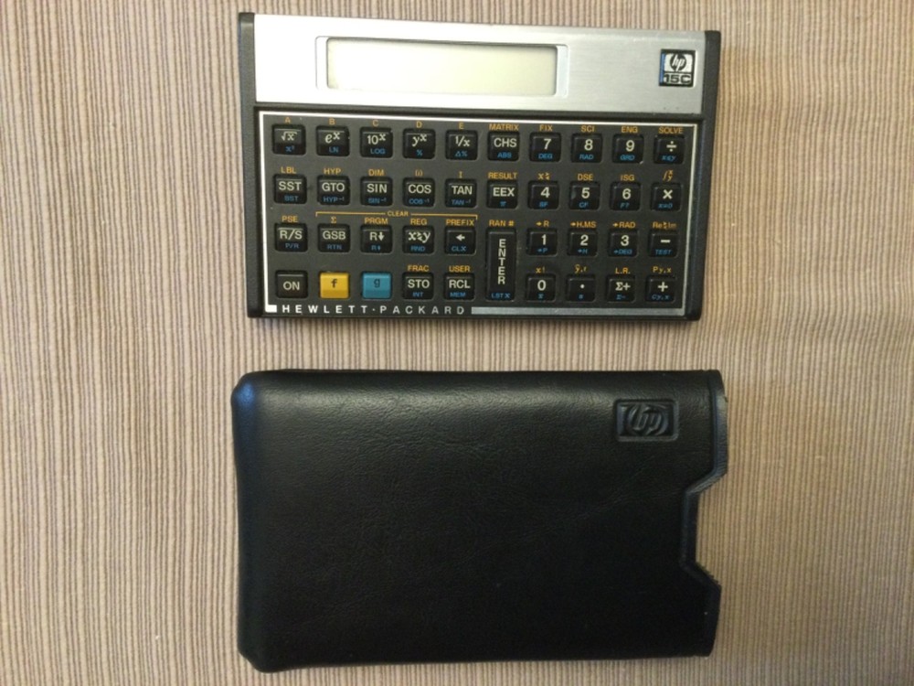 Vintage Hewlett-Packard HP 15C Scientific Calculator With Case Tested /Working