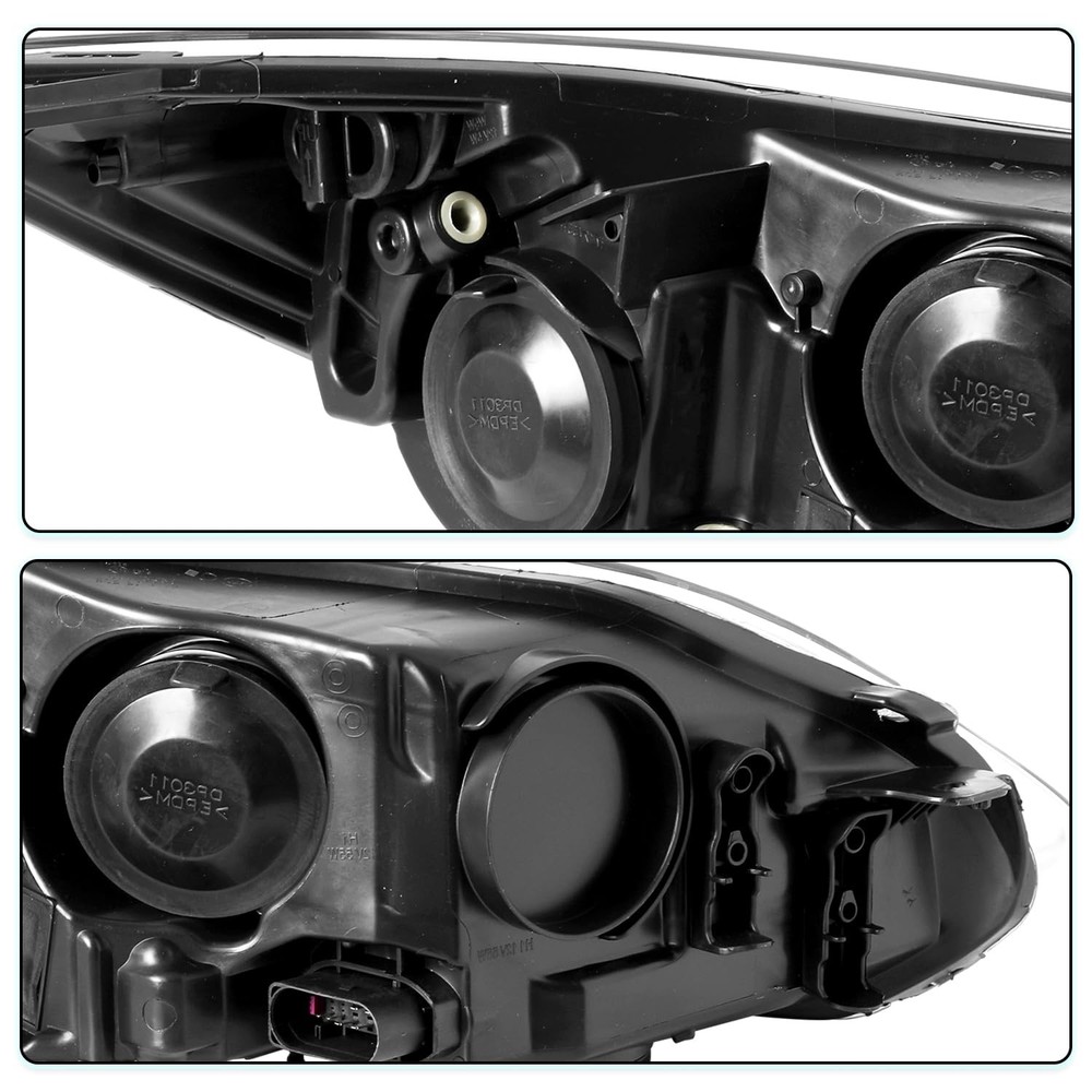 Headlight Assembly for 2012-2014 Ford Focus Chrome Housing Left Driver Side