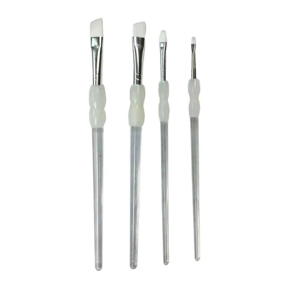 4-Piece Angled Artist Paint Brush Set