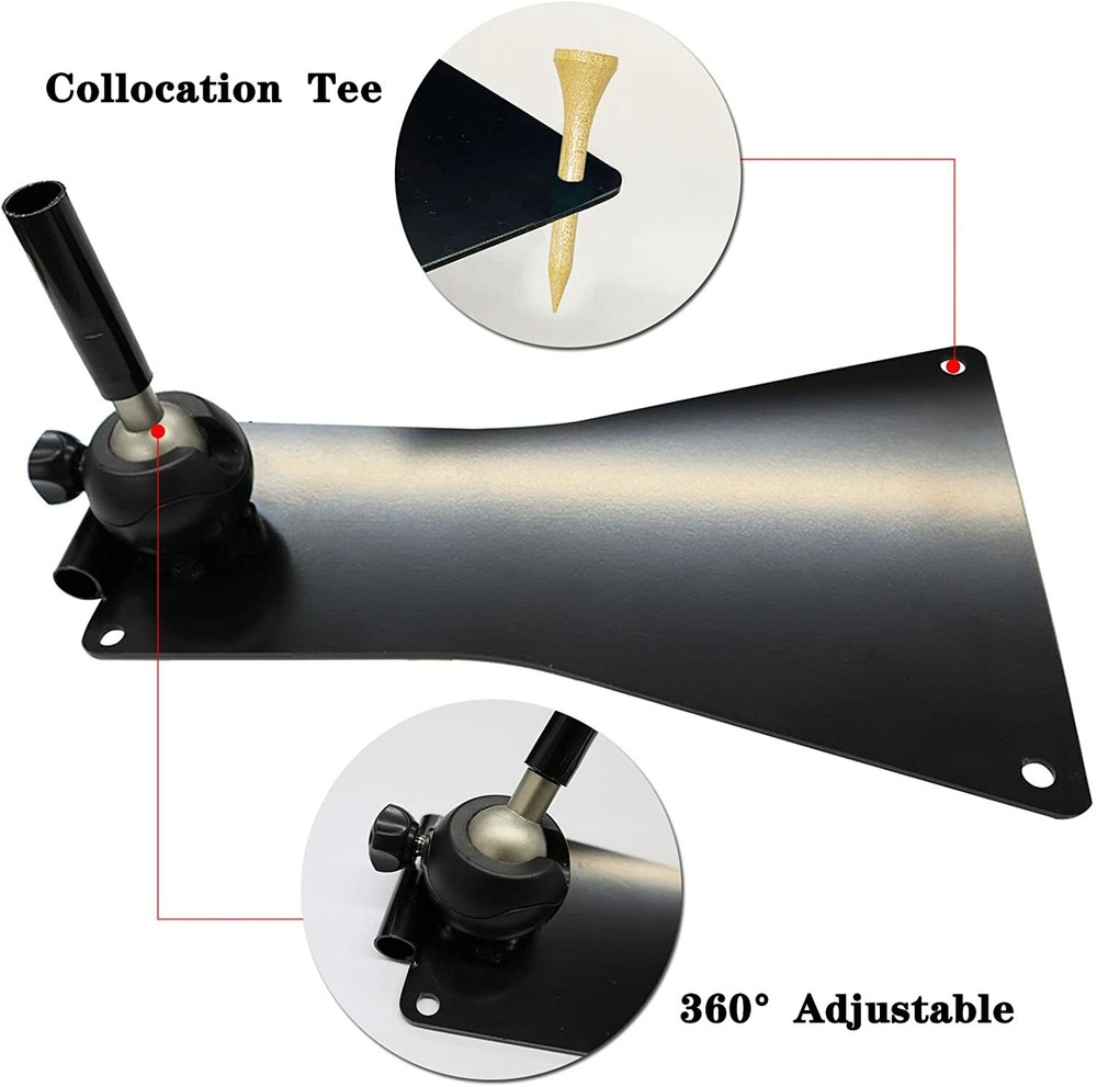 360° Adjustable Plane Trainer Golf Swing Practice Stick Holder Alignment