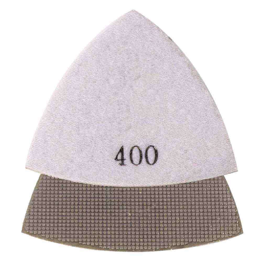 400 Grit Electroplated Diamond Triangular Polishing Pad For Oscillating Tools