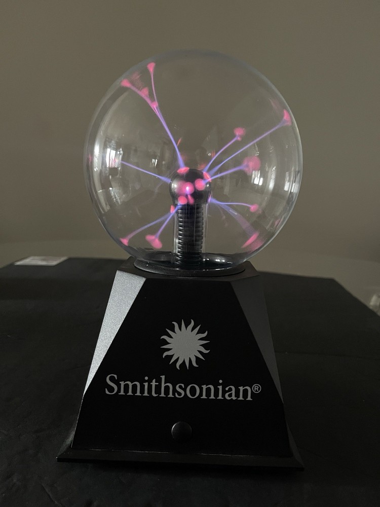 Smithsonian Plasma Ball Battery Operated Globe Lamp - Responds To Touch & Sound
