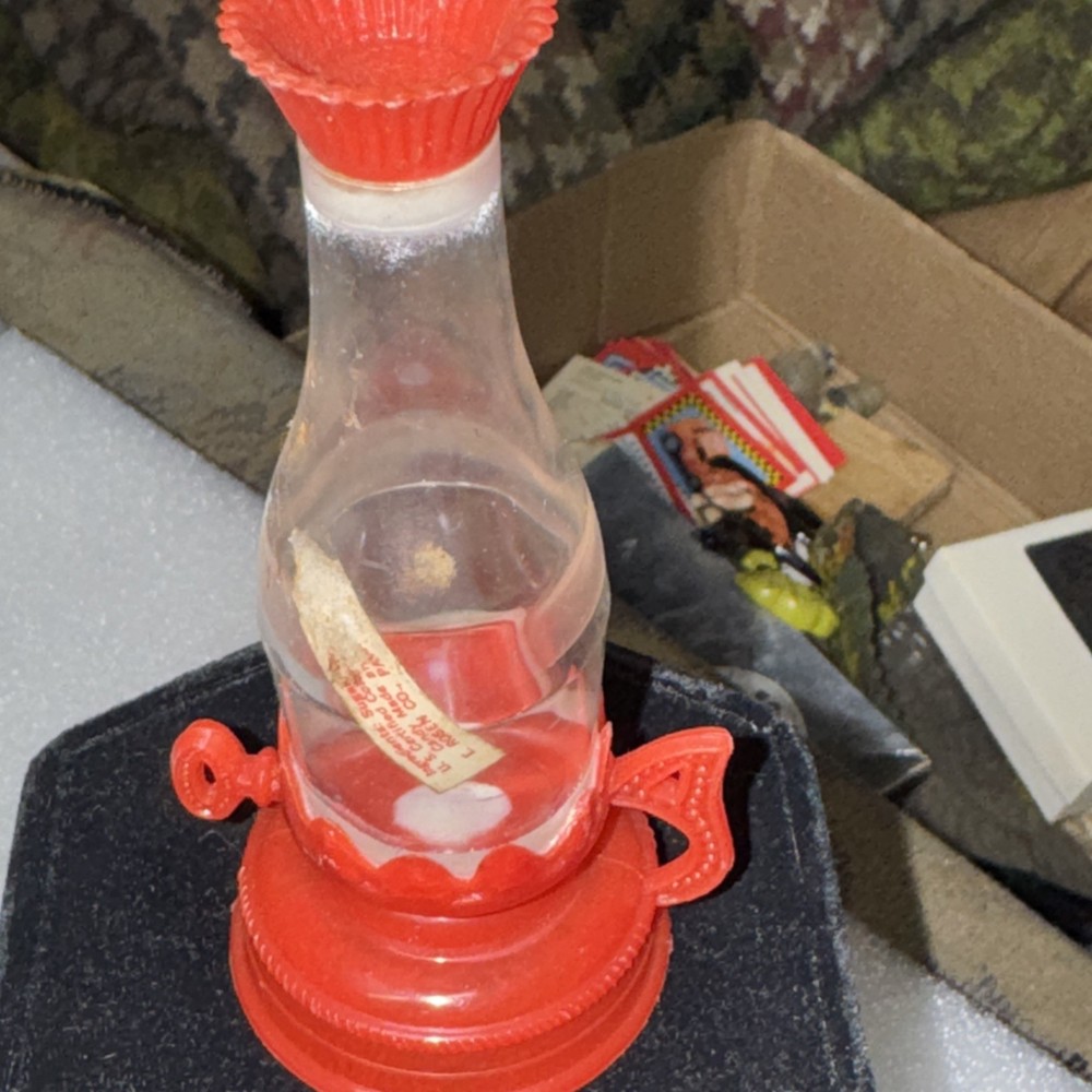 Vintage Plastic Oil Lamp Candy Container