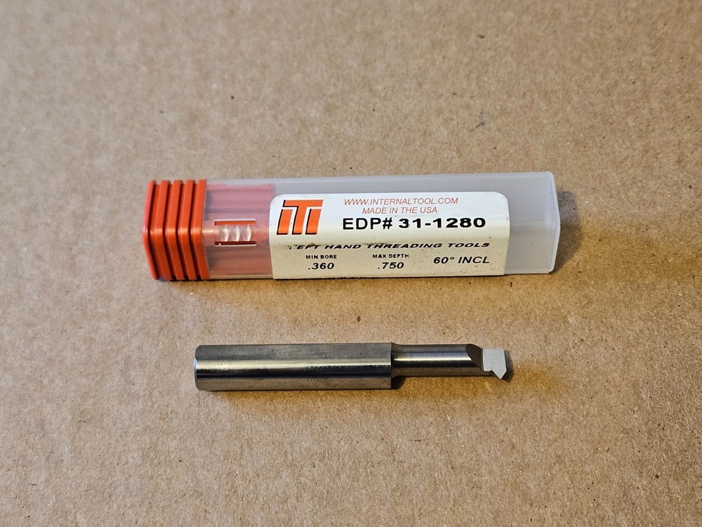 Internal Tool EDP# 31-1280 Carbide Left Hand Threading Tool