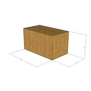 20 9x5x5 Kraft Brown Corrugated Shipping Boxes Multi-Depth 32 ECT Single-Wall