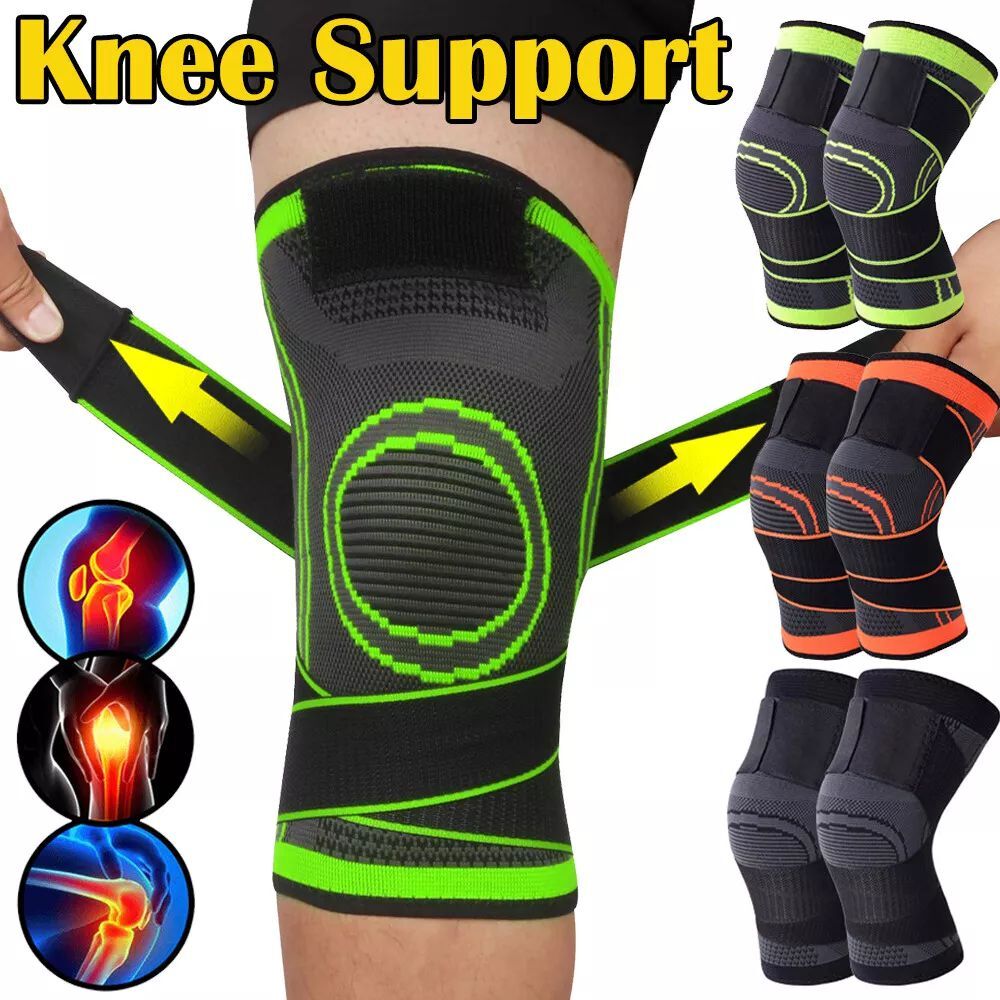 2P Adjustable Knee Compression Support for Arthritis Pain,Running Safety,Unisex