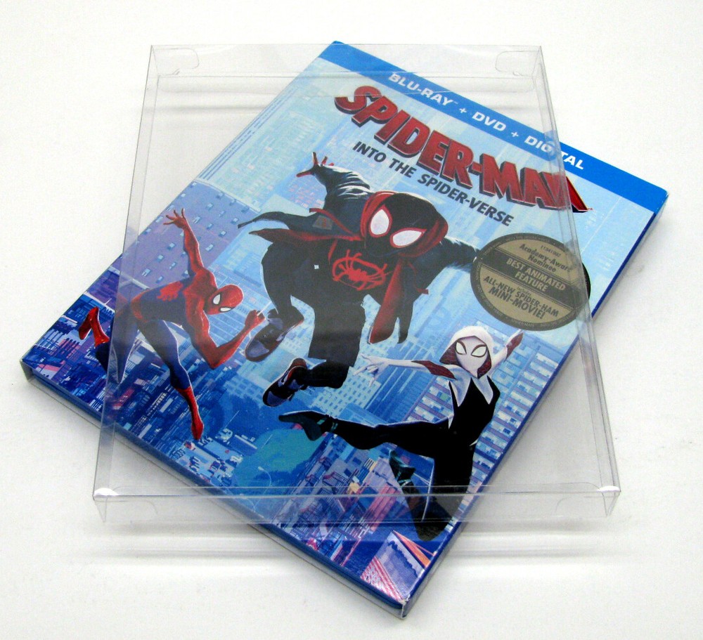 10x BLU-RAY WITH SLIPCOVER SMALL (SIZE BR2)- CLEAR PLASTIC BOX PROTECTOR SLEEVE