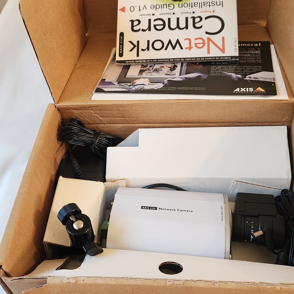 Axis 2120 IP Network Web Security Surveillance CCTV Camera & Lens