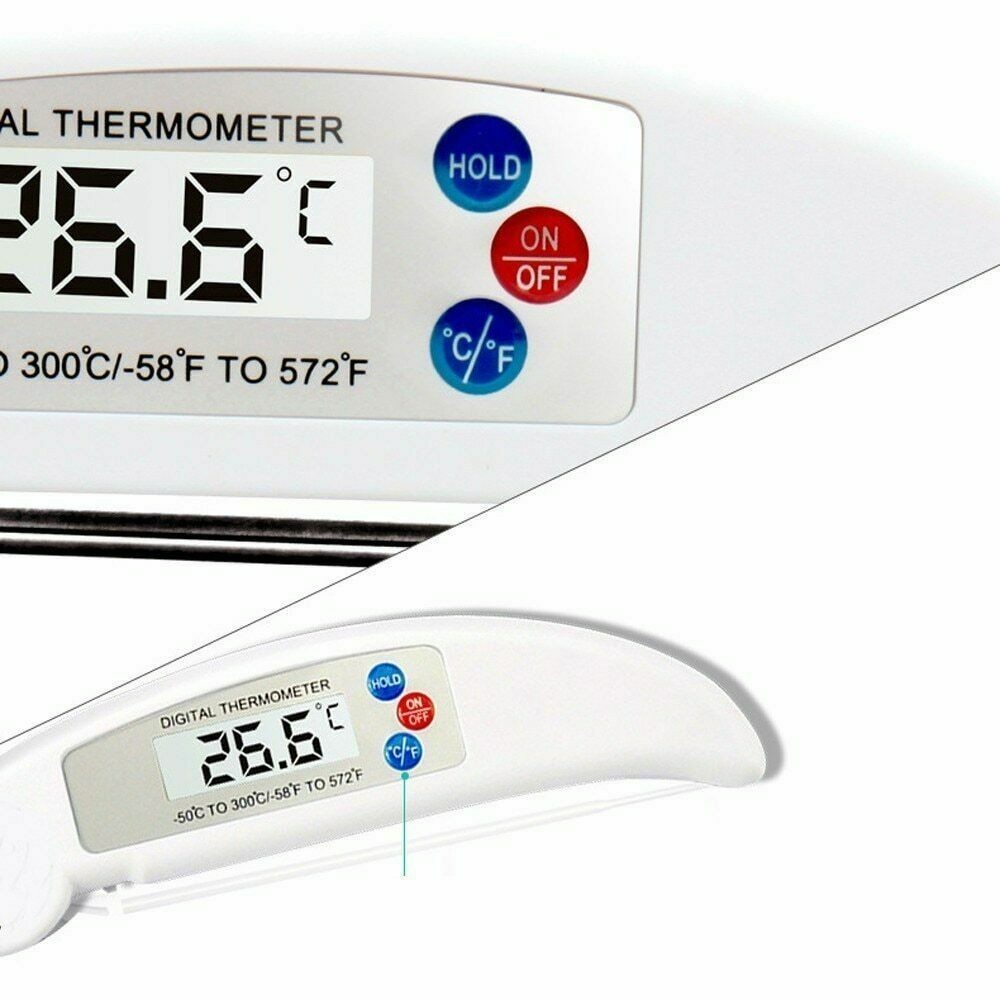 Digital Instant Read Meat Thermometer for Grill & Kitchen | 4.5" Probe