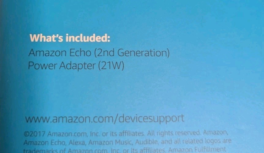 Amazon Echo (2nd Generation) Smart Assistant - Charcoal Fabric