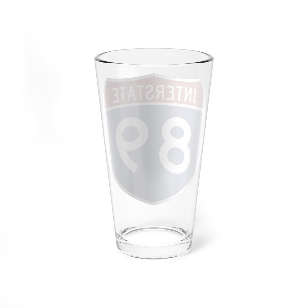 Interstate 89 (U.S. Highways) Pint Glass 16oz