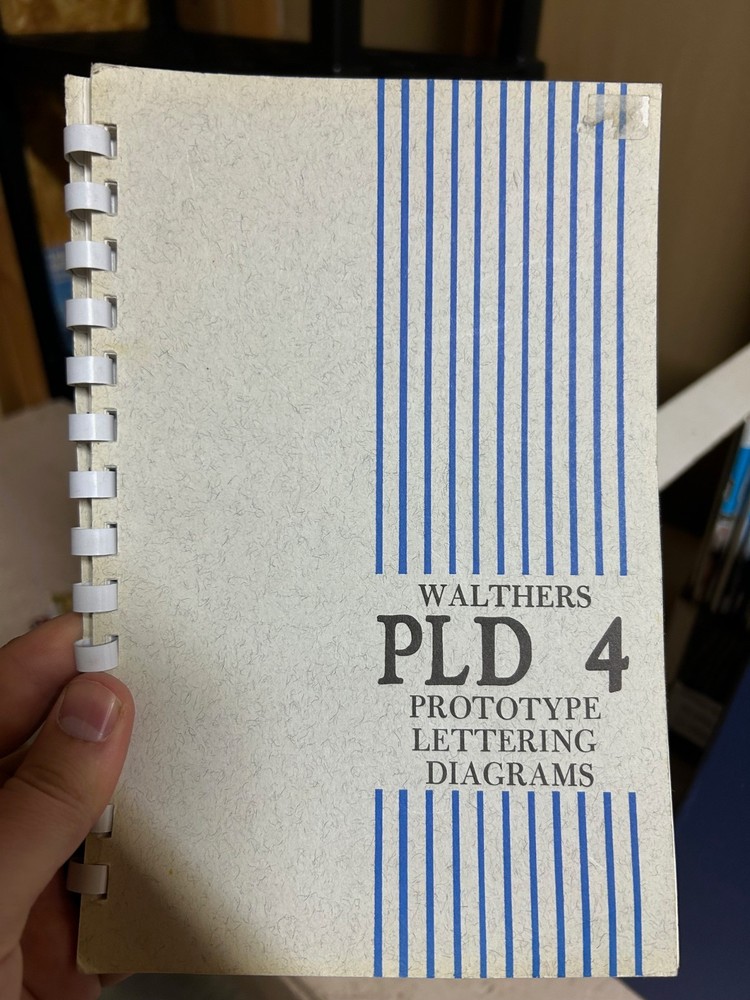 Walthers Prototype Lettering Diagrams PLD4