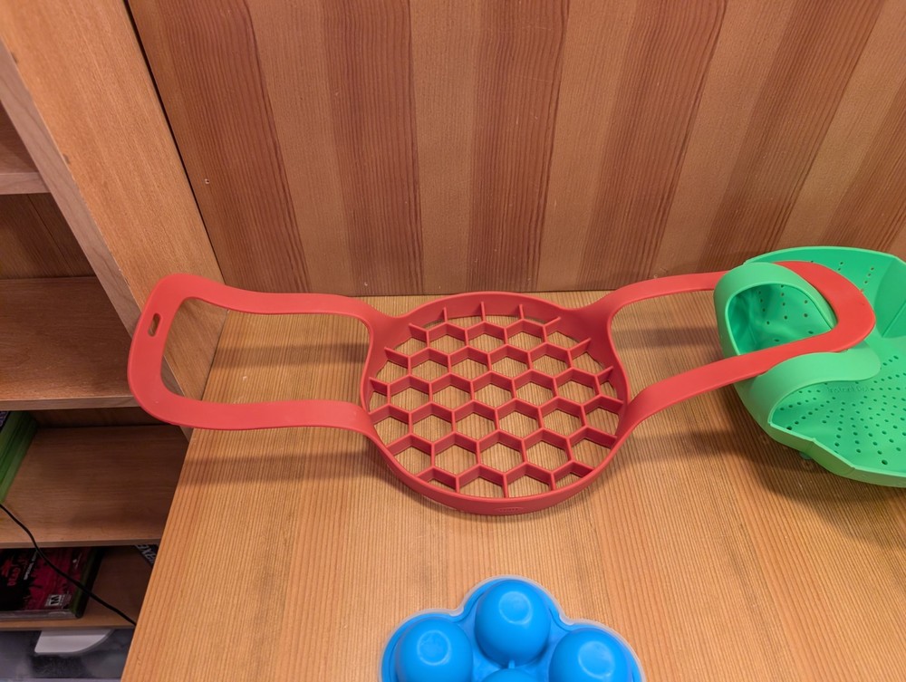 Instant Pot Silicone Accessory Lot - Egg Bite Molds Lifter False Bottom Strainer