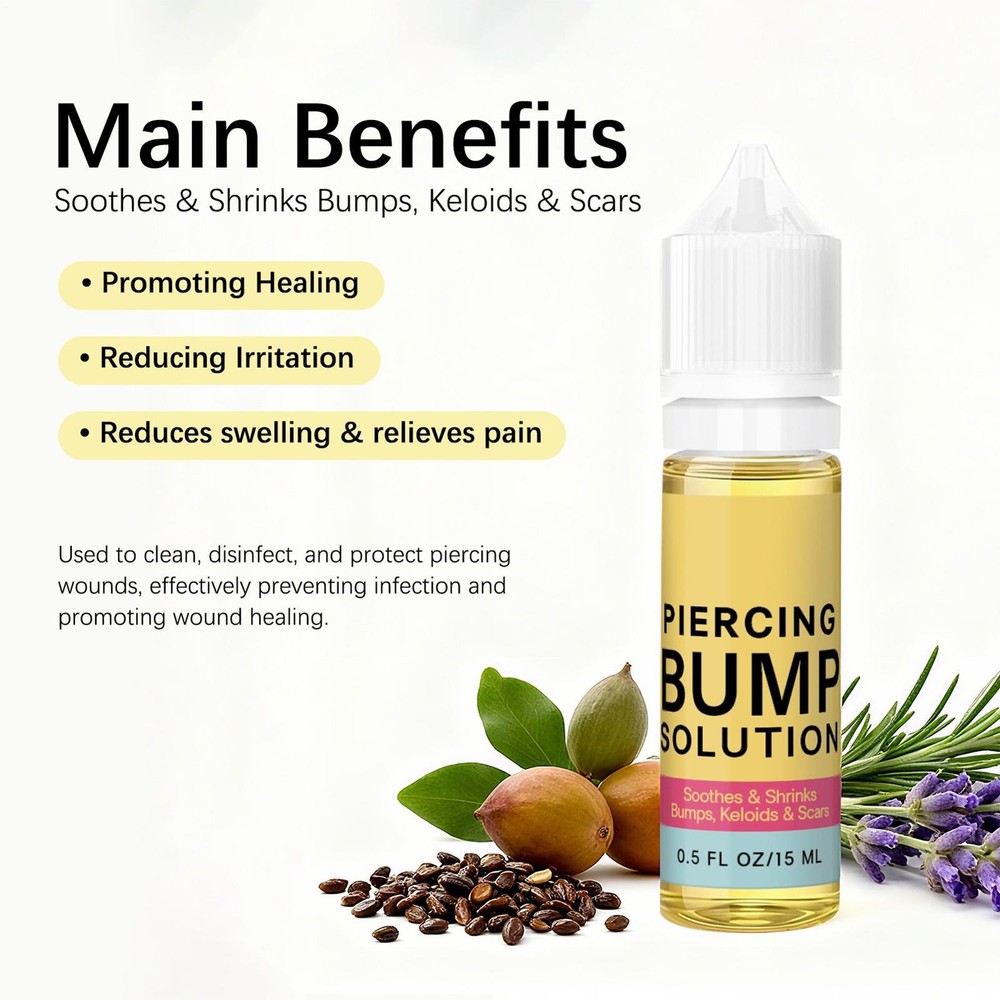 Piercing Bump Shrinking Drops Keloid Bump Remover 0.5 Fl Oz