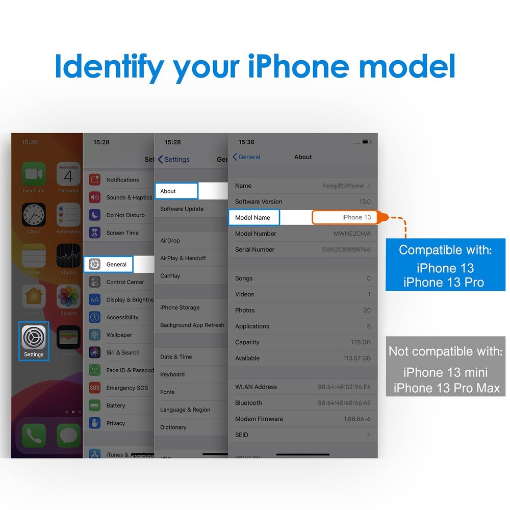JETech Privacy Screen Protector for iPhone 16e 2025, 13/13 Pro, Black