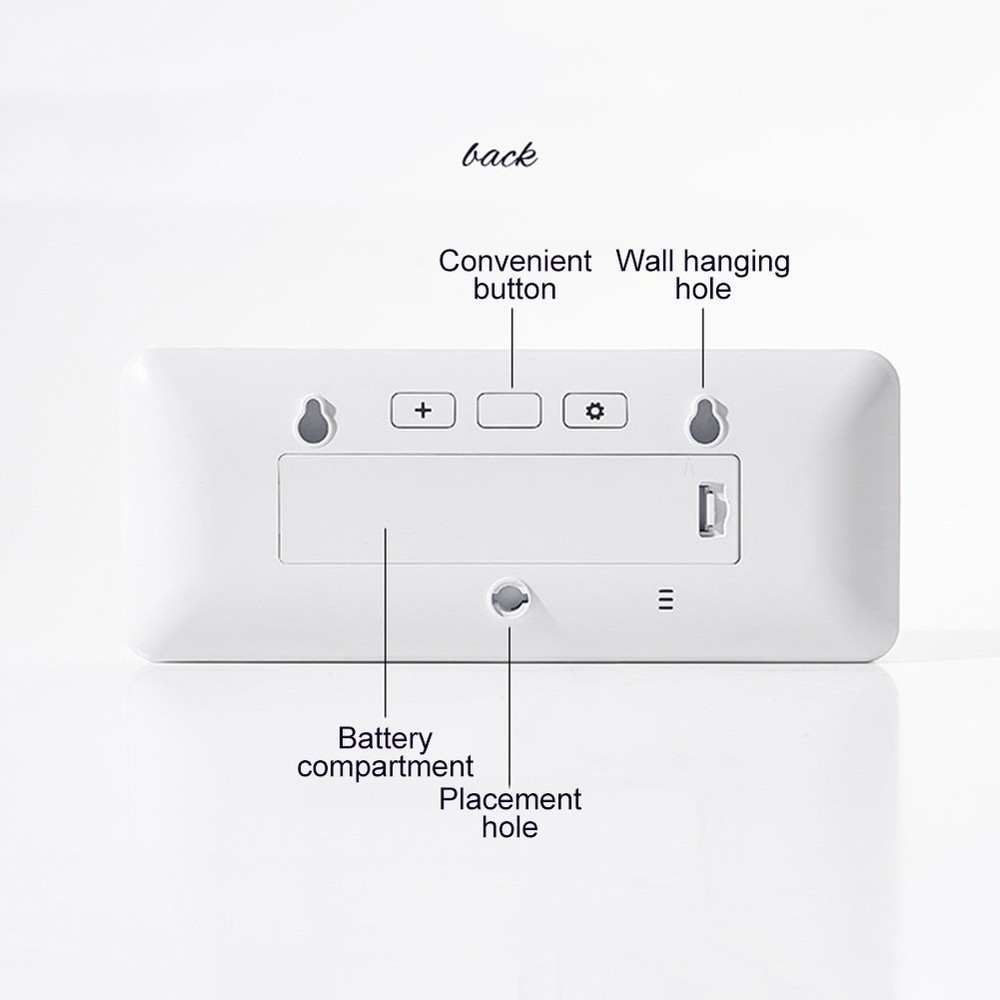 Automatic Adjustment Digital Wall Clock Battery Powered Clock Home Office Clock