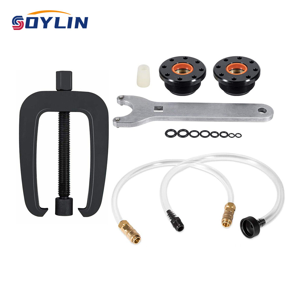 For Seastar Hydraulic Steering Cylinder Seal HS5157 + Bracket Puller + Bleed Kit