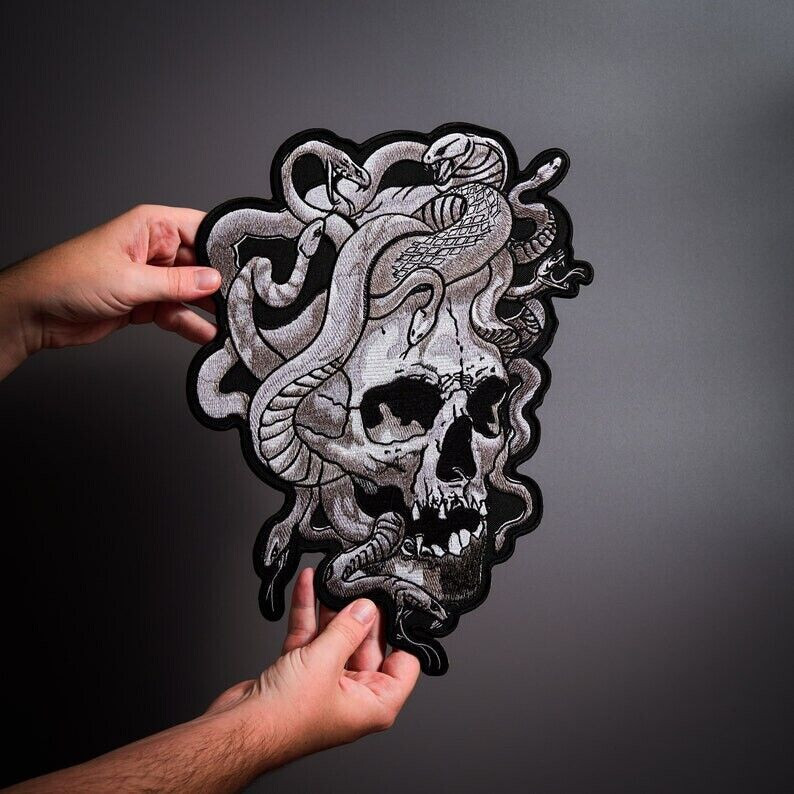 BEAR Large Back Patch for custom biker vest