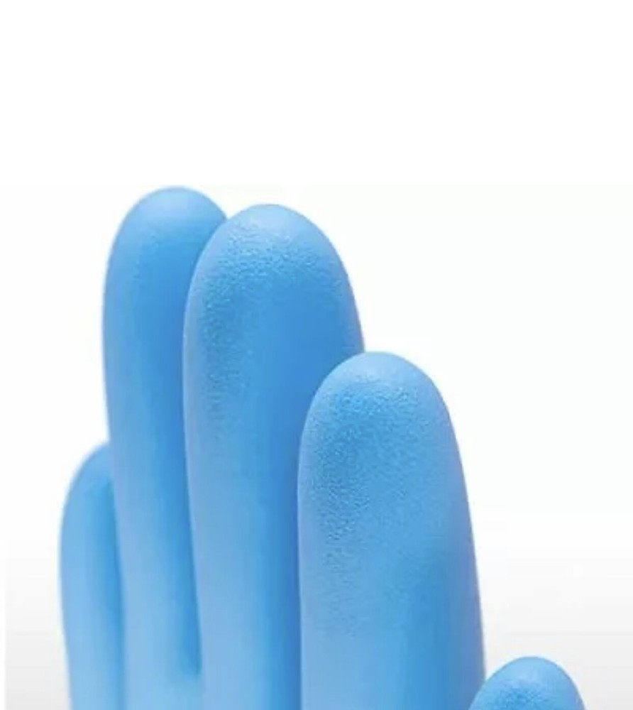 Kingfa Blue Nitrile Gloves 4 Mil