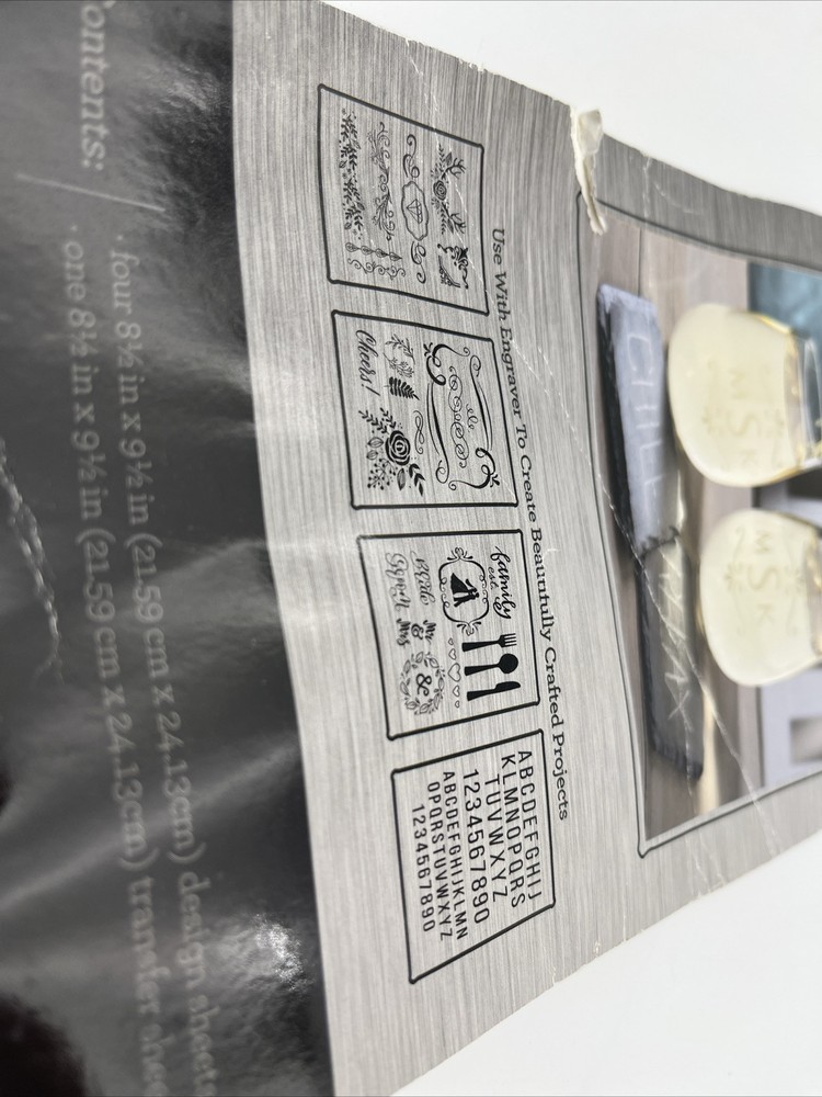 Plaid Engraving Pattern Sheets 5pc