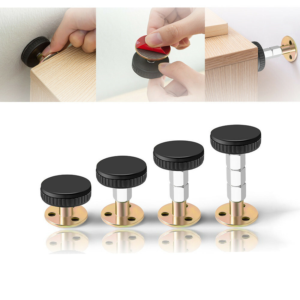 4 Pcs Adjustable Threaded Bed Frame Anti-Shake Tool Telescopic Support Stabilise