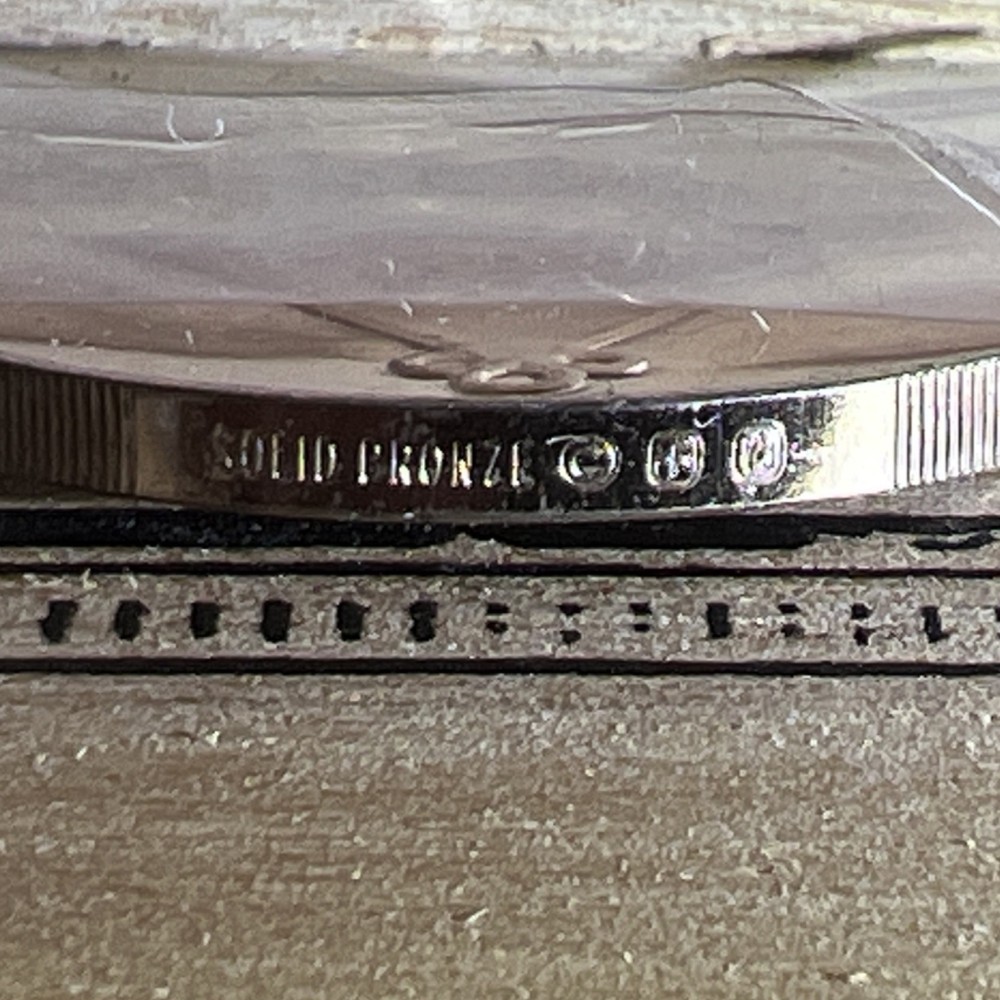 Solid Bronze Medal Menorah Decorative Design Numismatic Uncirculated