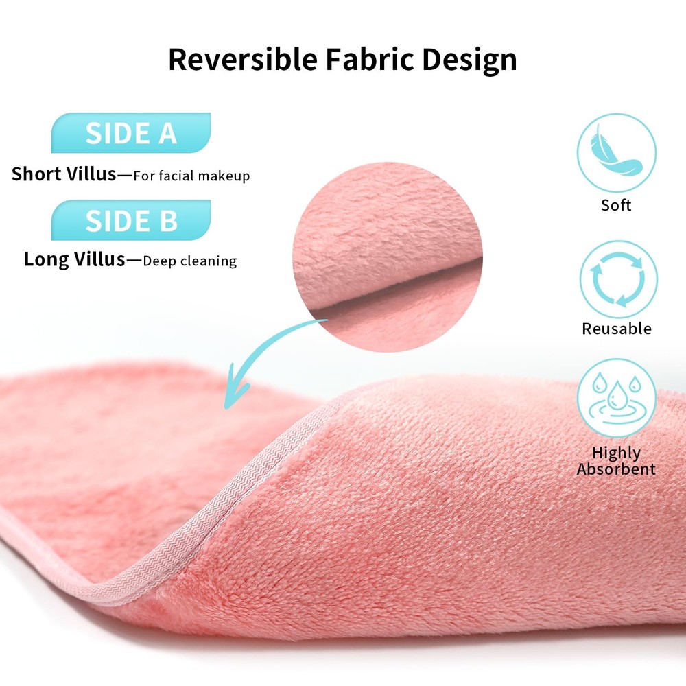 7 Day Set Reusable Makeup Remover Towels